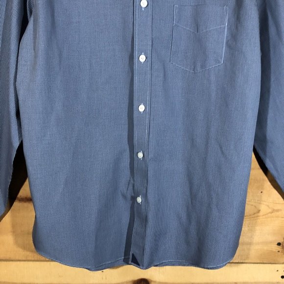 UNTUCKIT Wrinkle Free Button Up Shirt Mens Size Large Long Sleeve Checkered - Picture 4 of 10